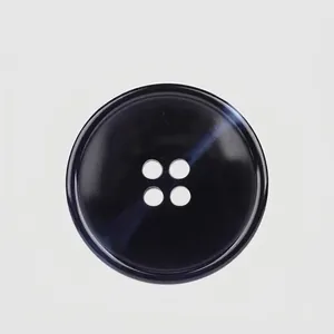 High End Round Resin Sewing Buttons For Clothing Suit Coat Windbreaker Blazer Tortoiseshell Marbled Pattern Four Hole Flat Back Buttons