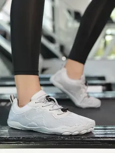Atmungsaktive Mesh Barfußschuhe Für Herren Damen Breite Zehenbox Leichte Trainingsschuhe Rutschfeste Gummisohle Fitness Yoga Sneaker