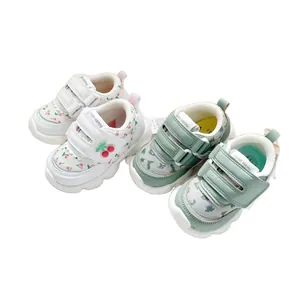 Lightweight toddler walking shoes with velcro straps and soft flexible non-slip soles