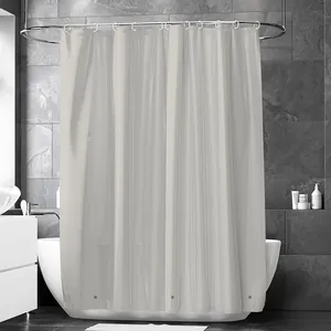 Cortina de ducha impermeable gruesa para bano, separador de ducha liso y practico.