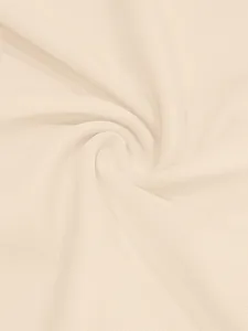 Macro shot of high-quality cream ribbed knit fabric texture for men's slim fit T-shirt