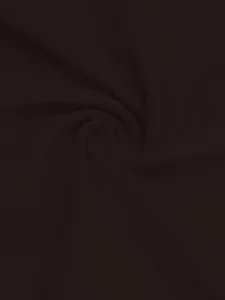 Macro detail of dark brown rib-knit fabric texture for men's slim fit stretch T-shirt