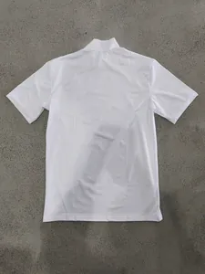 Men's stylish white mock neck short sleeve slim fit T-shirt casual basic undershirt