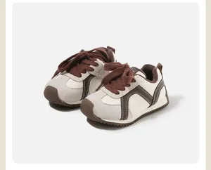 Detailed view of cozy children's winter shoes with soft fleece lining and rubber soles