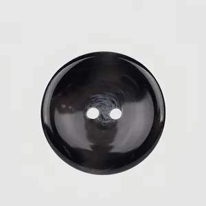 Eco Friendly Resin Buttons Round Marble Pattern 2 Hole High Gloss Polished For Coat Shirt Suit Blazer Jacket High End Button