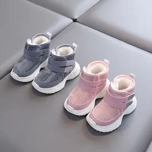 Warm winter snow boots for toddlers 2-4 years with plush lining and anti-slip sole