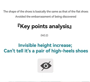 Detailed feature analysis of the invisible height increasing 7cm German trainer shoes