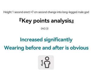 In-depth feature analysis of the 7cm height-increasing effect in men's trainers