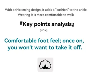 Detail view explaining the thickening design and ankle cushion of men's trainer shoes.