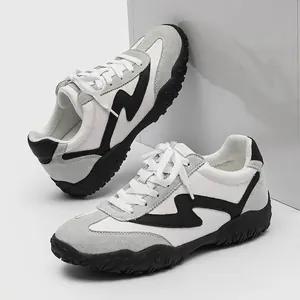 Men's stylish German Army Trainer style sneakers with 7cm elevator sole and lightning bolt logo.