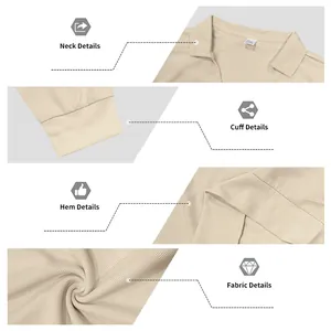 Détails rapprochés d'un polo gaufré pour hommes montrant le col et la texture.