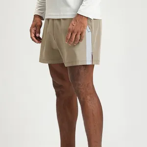 Men's Quick-Drying Breathable Sports Shorts Color-Blocked Fitness Gym Hiking Travel Commuting Football Athletic Polyester Spandex Bottoms