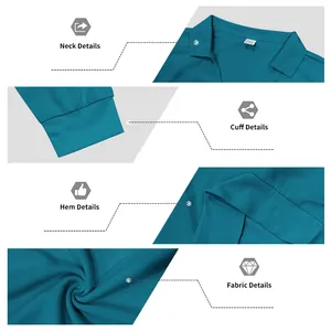 Détails du polo homme en maille gaufrée bleu sarcelle montrant le col, les poignets et le tissu.