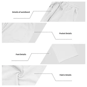 Detaillierte Ansichten der Jacquard-Hose für Herren mit Bund und Stoffbeschaffenheit