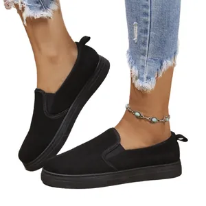 Mocasines de plataforma negros para mujer, cómodos y elegantes para el otoño 2025
