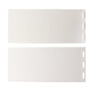 Macro detail showing the hexagonal cell pattern of white silicone honeycomb foundation mold