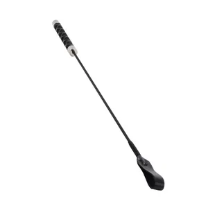 Professional Pet Dog Training Whip Stick With Frosted Anti-Slip Handle Durable Flexible Plastic Training Tool For Dogs Black