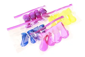 Stivali per cani in silicone impermeabile set da 4 scarpe antipioggia in sacchetti colorati