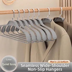 Seamless Wide Shoulder Non-Slip Hanger For Heavy Coats Down Jackets Durable PP Hanger For Men And Women Home Organization