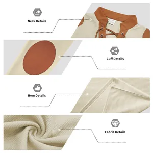 Details of men's medieval viking lace-up t-shirt: neck, cuff, hem, and fabric