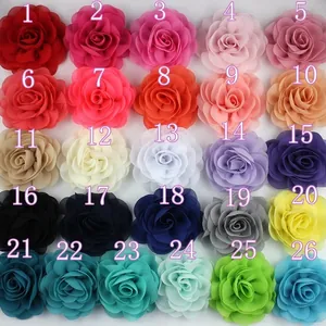 Colección de 26 colores de rosas de gasa 3D para broches y accesorios de bricolaje