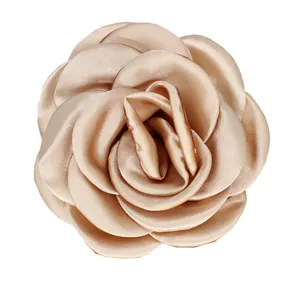 Grande fiore di camelia 3D fatto a mano da 12cm oro per accessori per capelli
