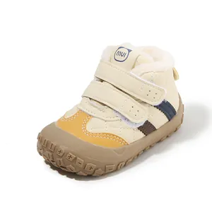 Cozy fleece-lined toddler winter boots with soft anti-slip rubber soles for babies