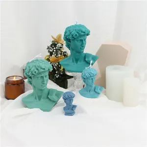 Nordic David Bust Silicone Mold For DIY Handmade Scented Candle Soap Plaster Statue Sculpture Art Craft Making Tool