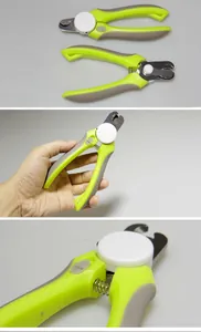 Détail d'un coupe-ongles professionnel pour animaux avec éclairage LED de sécurité