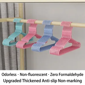 Non-slip seamless clothes hangers for children and infants in various colors