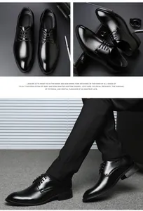 Professionelle schwarze Leder-Herrenschuhe für Business mit klassischem Schnürdesign.