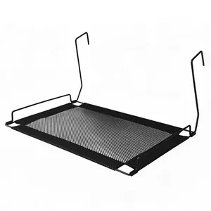 Breathable mesh hanging cat hammock with metal hooks for summer cooling