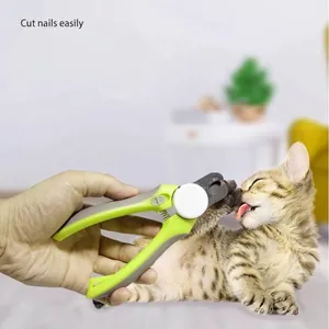 Coupe-ongles ergonomique pour animaux avec lames tranchantes pour chats et chiens