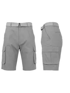 Men's breathable quick-dry cargo shorts with belt, casual summer outdoor wear