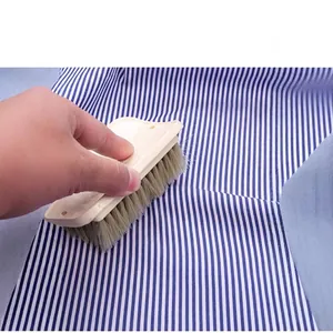 Chemise business pour hommes à rayures bleues et blanches, tissu sans repassage et infroissable