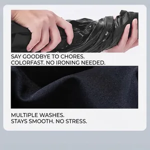 Wrinkle-resistant men's business suit pants with high-quality smooth fabric