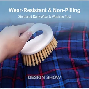 Chemise en flanelle de coton à carreaux bleus durable avec détails de tissu résistant à l'usure