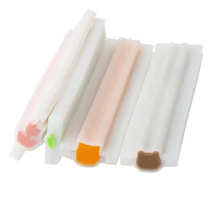Detailed view of creative silicone tube molds for soap and cake DIY flower and animal shapes
