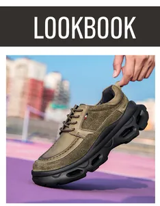 Gros plan de chaussures Derby décontractées en cuir pour hommes à semelles compensées.