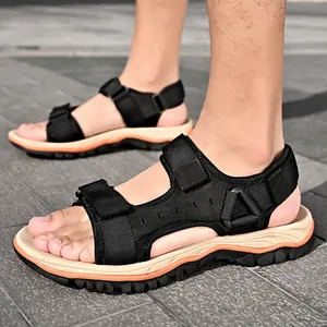Men's outdoor sports sandals with soft non-slip sole and adjustable Velcro straps