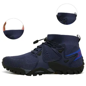 Scarpe da trekking outdoor alte e traspiranti con design mesh per l'arrampicata