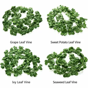 Guirlande de lierre artificielle plante murale suspendue fausses feuilles vertes déco maison