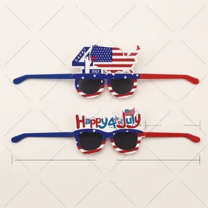 Product dimension detail of Independence Day paper glasses for party photo props