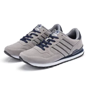 Zapatillas deportivas casuales para hombre, ante gris, ligeras para correr