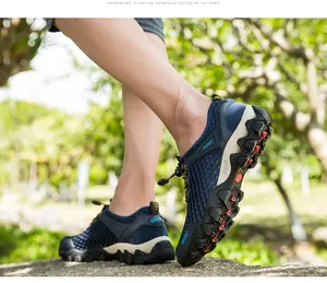 Chaussures de randonnée extérieures en maille respirante pour hommes, semelle durable