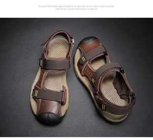 Sandalias casuales de hombre con punta cerrada para senderismo de verano y playa