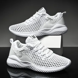 Heren Mesh Sneakers Ademend Opengewerkt Hardloopschoenen Hoogteverhogend Sportieve Casual Schoenen Voor Zomer Outdoor