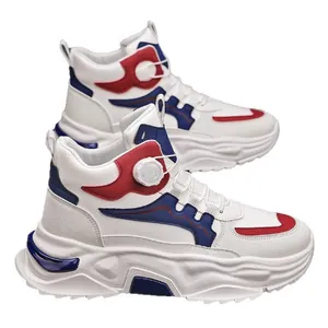 Modische High-Top Herren-Sneaker mit Drehverschluss-System und klobiger dicker Sohle