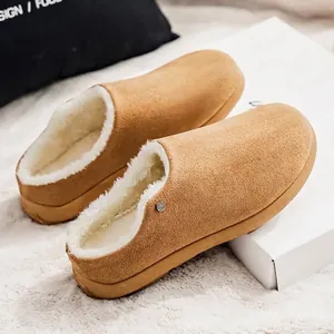 Pantofole invernali calde foderate in pile con suola antiscivolo stile Birkenstock