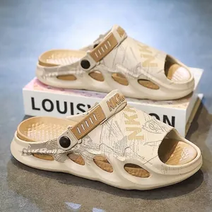 Herren Sommer Dicke Sohle Rutschfeste Clogs Atmungsaktive EVA Strand Sandalen Jugend Freizeit Outdoor Sport Hausschuhe NKRen